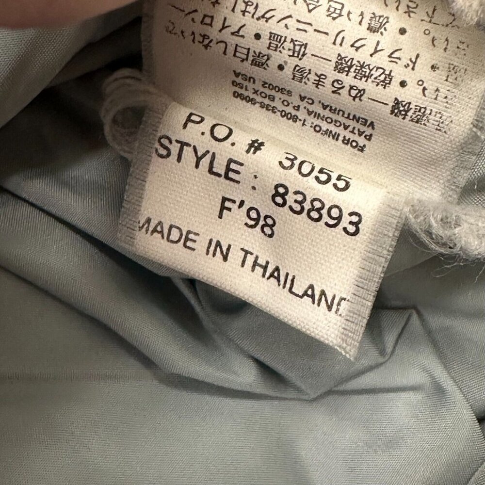 Patagonia Back Bowl Anorak Jacket Mens Small Blue Ski Snowboard Vintage 90s - Picture 12 of 15